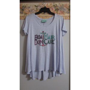 Judith March S Boat Hair Don't Care Oversized Flowy T-Shirt